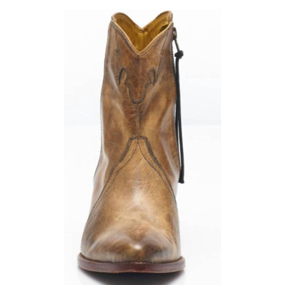 NEW FREE PEOPLE women's new frontier western boot in distressed tan - Picture 3 of 8